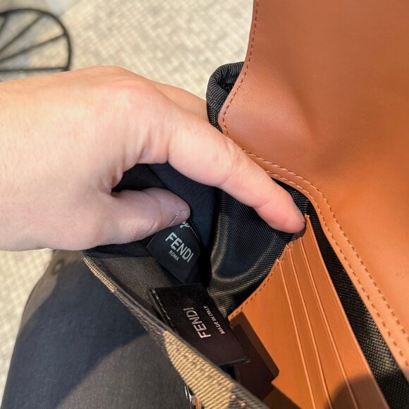 Fendi SS20 Forever Mixed Canvas Crossbody FF Baguette Belt Bag - Picture 16 of 16